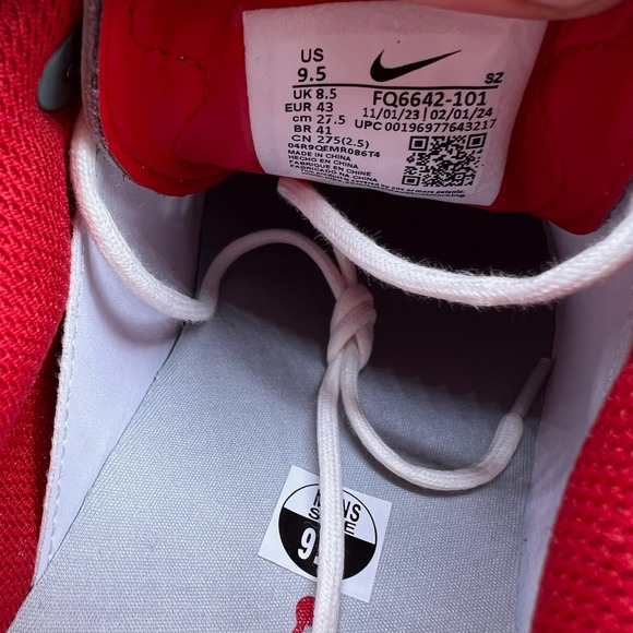 Nike Air Jordan ADG 5 Men's Size 9.5 White Fire Red Golf Shoes Spikeless NEW - Picture 9 of 10